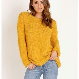 Mimosa Debra Boucle Yarn Sweater in Mimosa Yellow